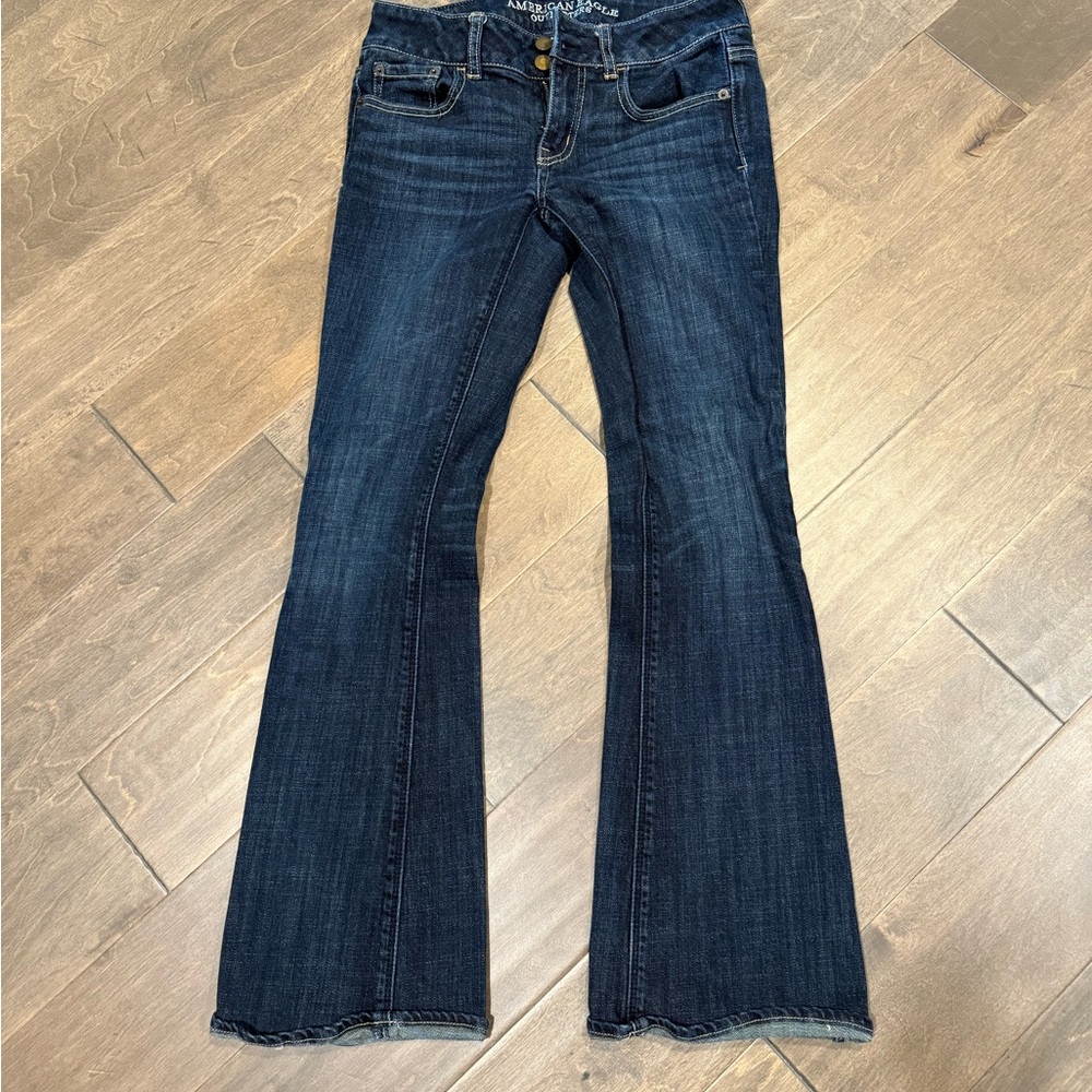 American Eagle Outfitters Dark Blue Flare Jeans